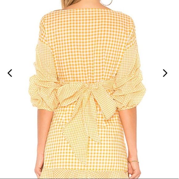 NWT LOVERS + FRIENDS CROPPED BOW BLOUSE - Picture 3 of 4